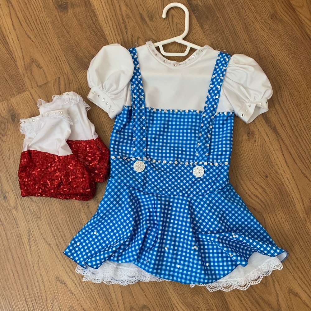 Dorothy from the wizard of oz ice skating costume